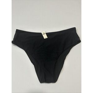 Aerie Cheeky Bikini Swimsuit Bottoms Black Women's Size XXL‎ NWT
